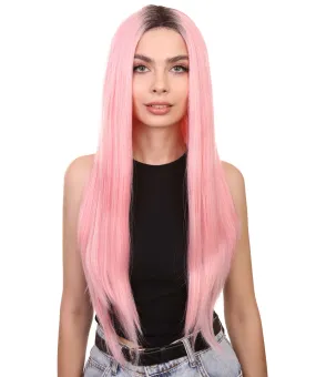 Camila Women's Long Length Lace Front Straight With Dark Roots - Adults Fashion Wigs | Nunique | Nunique