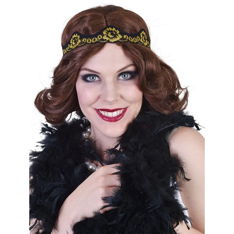 Clementine Flapper Wig - Brown