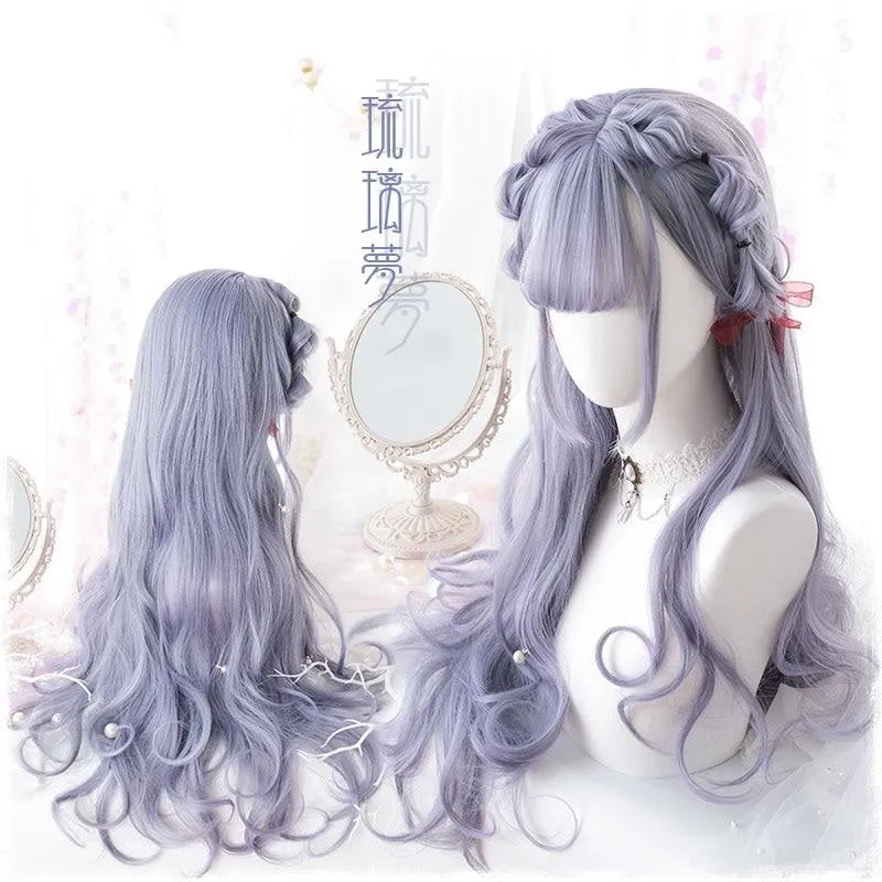 Dark Lavender Long Wig