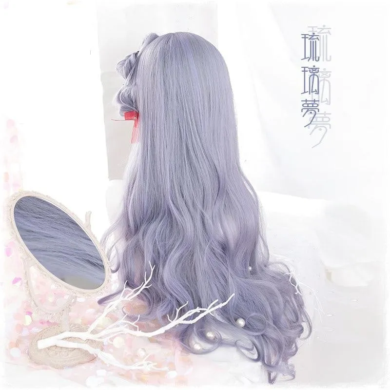 Dark Lavender Long Wig