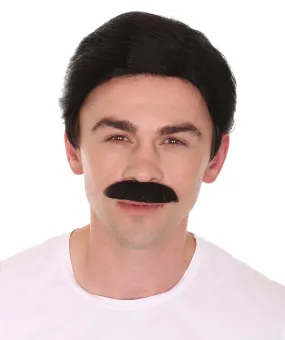 Father Wig and Moustache Set | Mens Cosplay Halloween Wig | Premium Breathable Capless Cap