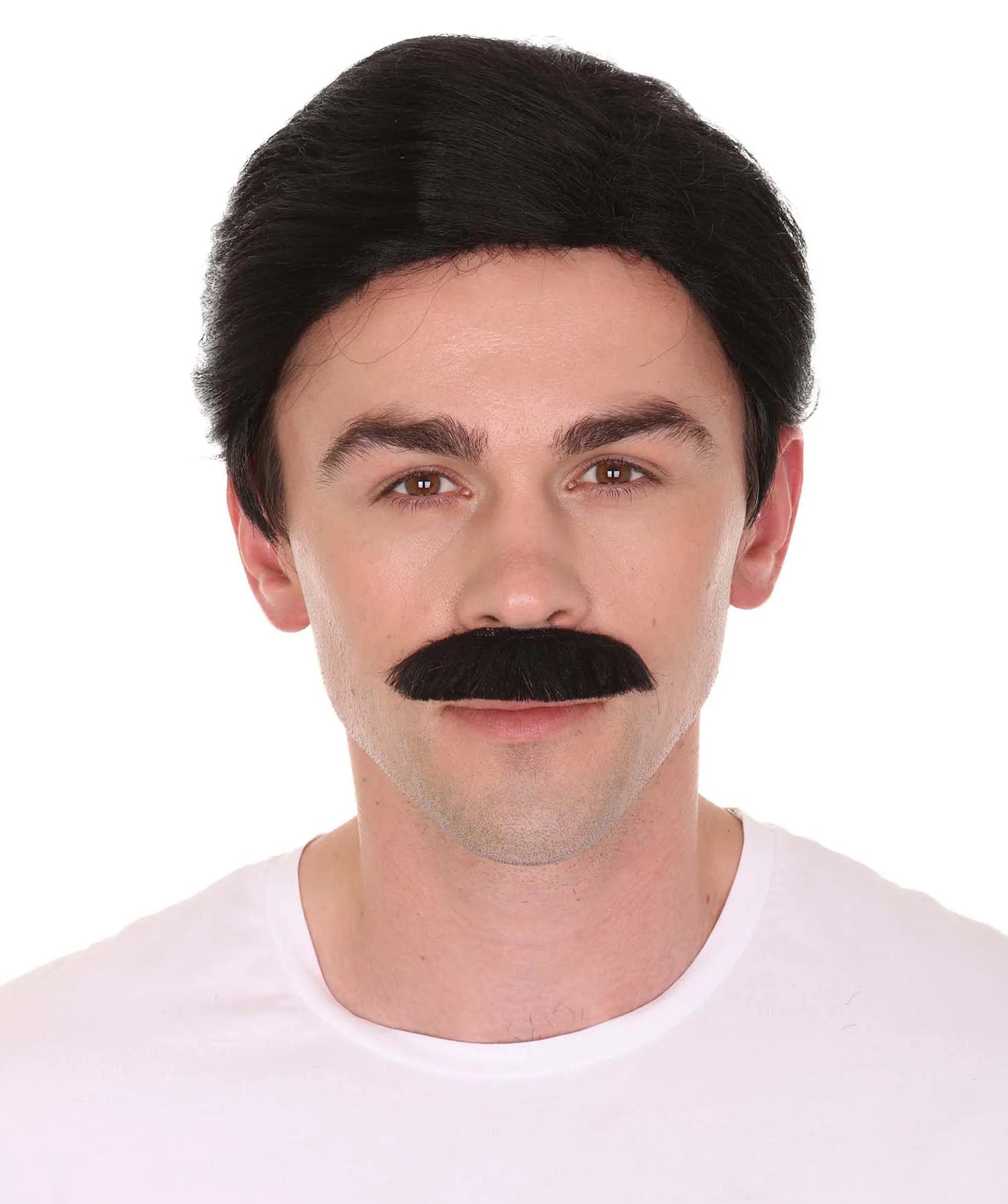 Father Wig and Moustache Set | Mens Cosplay Halloween Wig | Premium Breathable Capless Cap