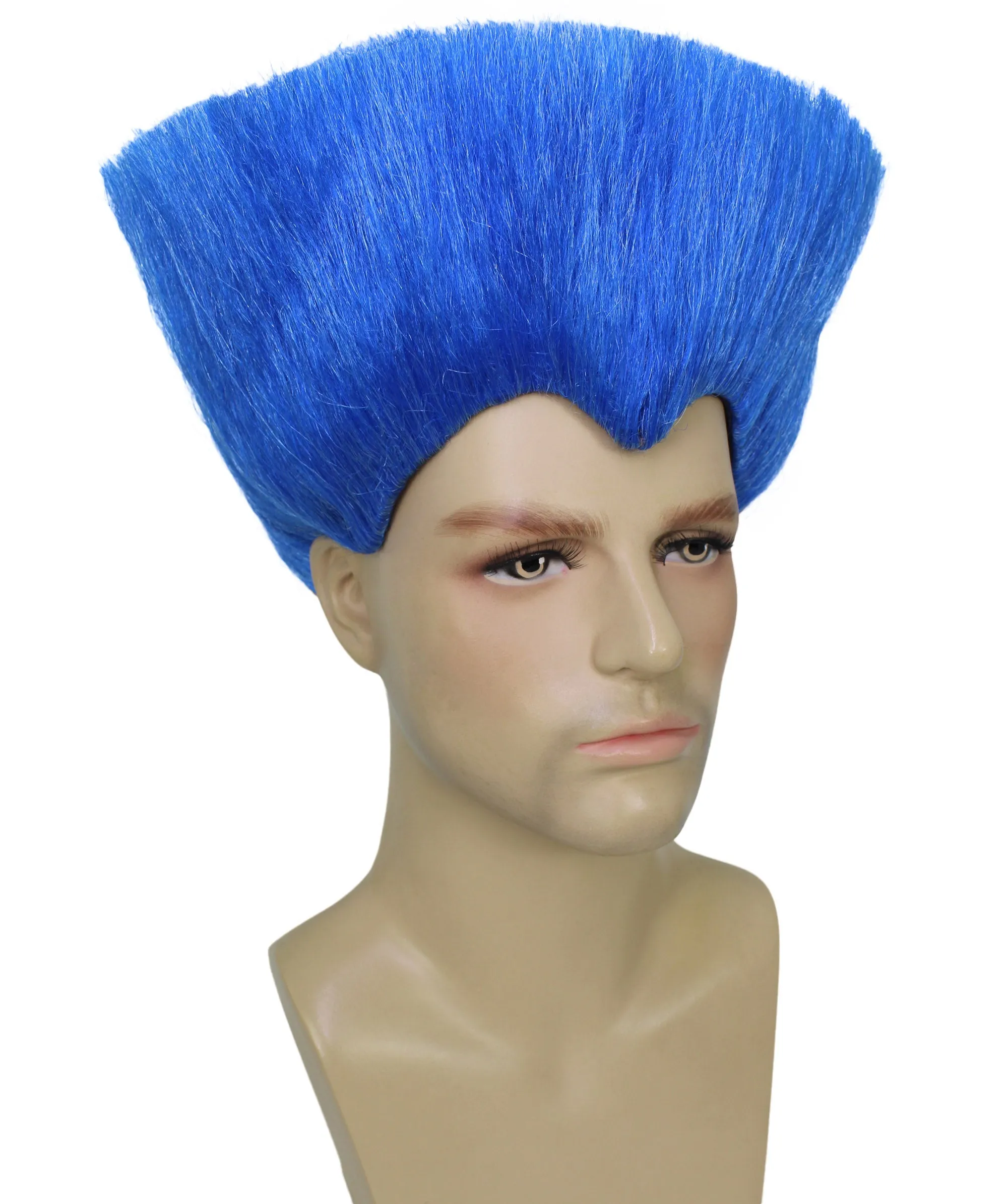 Fighter Game Wig | Men's Short Length Electric Multiple Color Straight Spiked Cosplay Wig