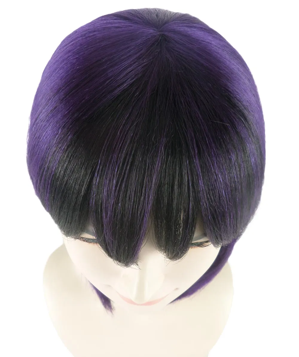 Ghost of the Shell | Black & Purple Cosplay Wig | Premium Breathable Capless Cap