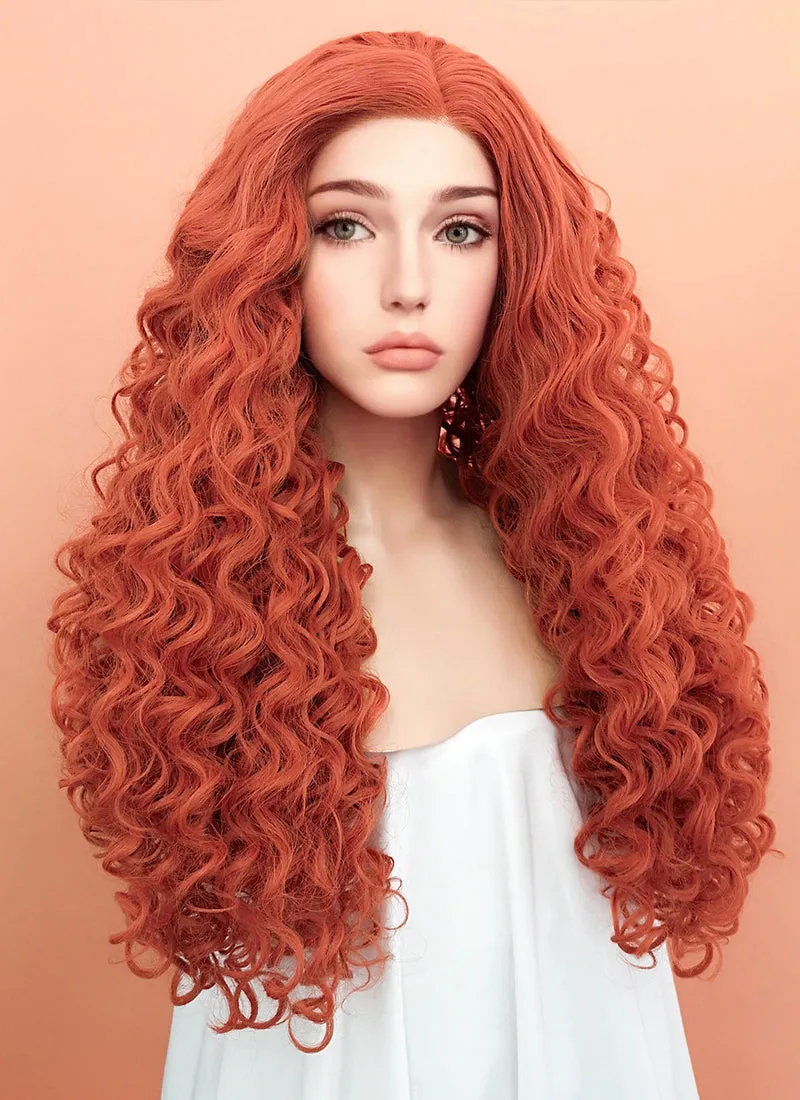 Ginger Spiral Curly Lace Front Synthetic Wig LF663J