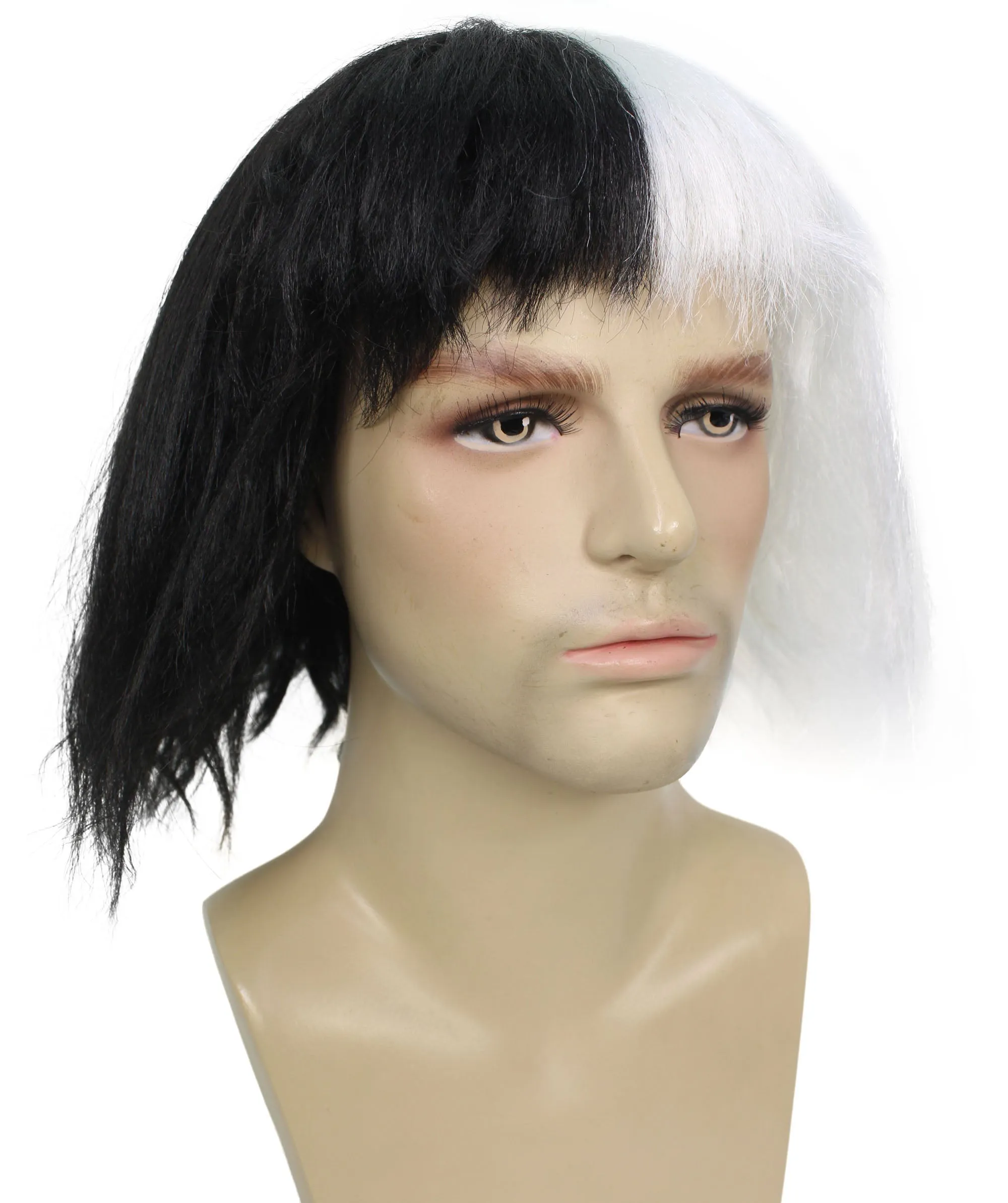 HPO Adult Comedy TV Men's Wig  Cosplay Halloween Wig I Multiple Color Options I Flame-retardant Synthetic Fiber