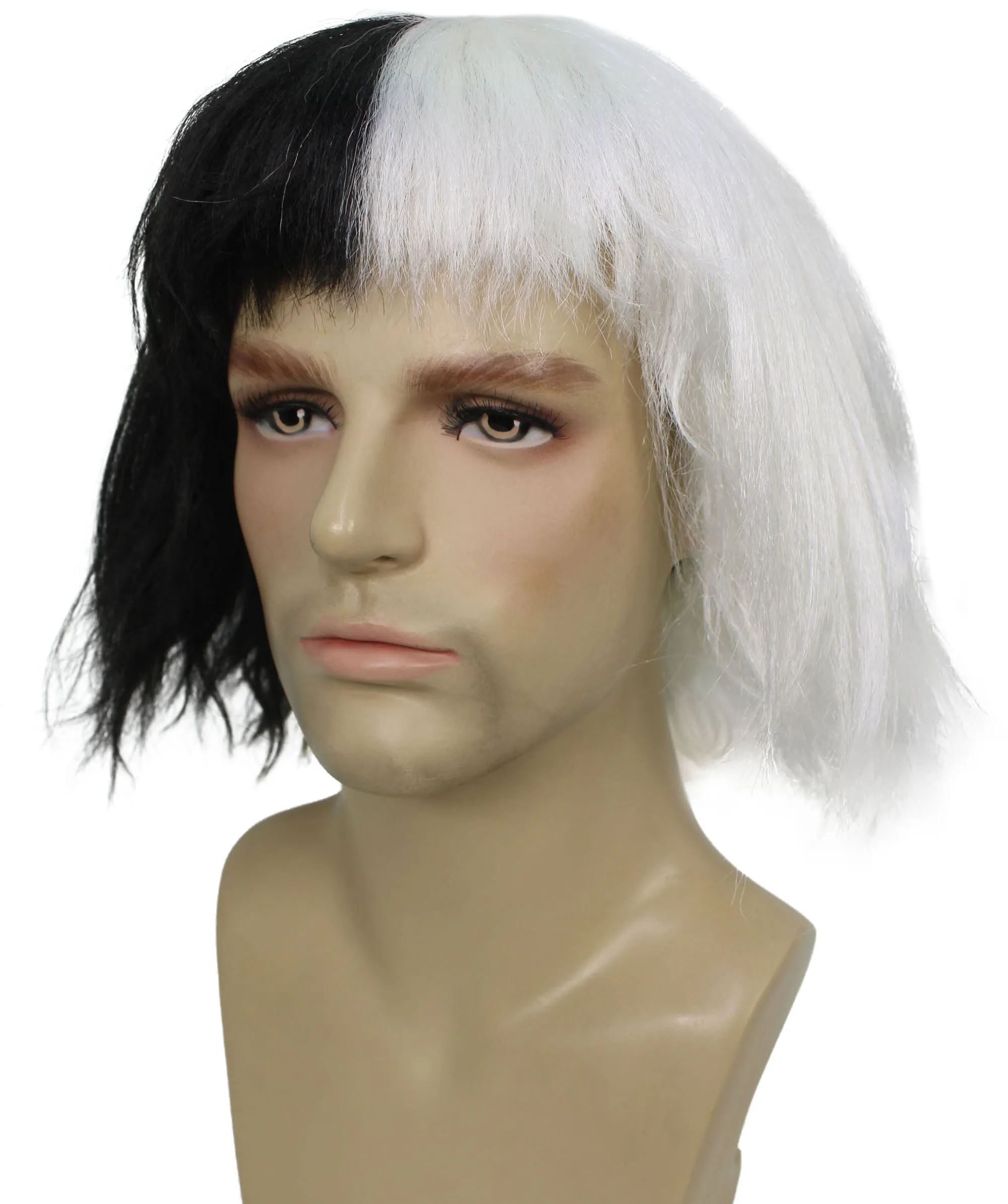 HPO Adult Comedy TV Men's Wig  Cosplay Halloween Wig I Multiple Color Options I Flame-retardant Synthetic Fiber