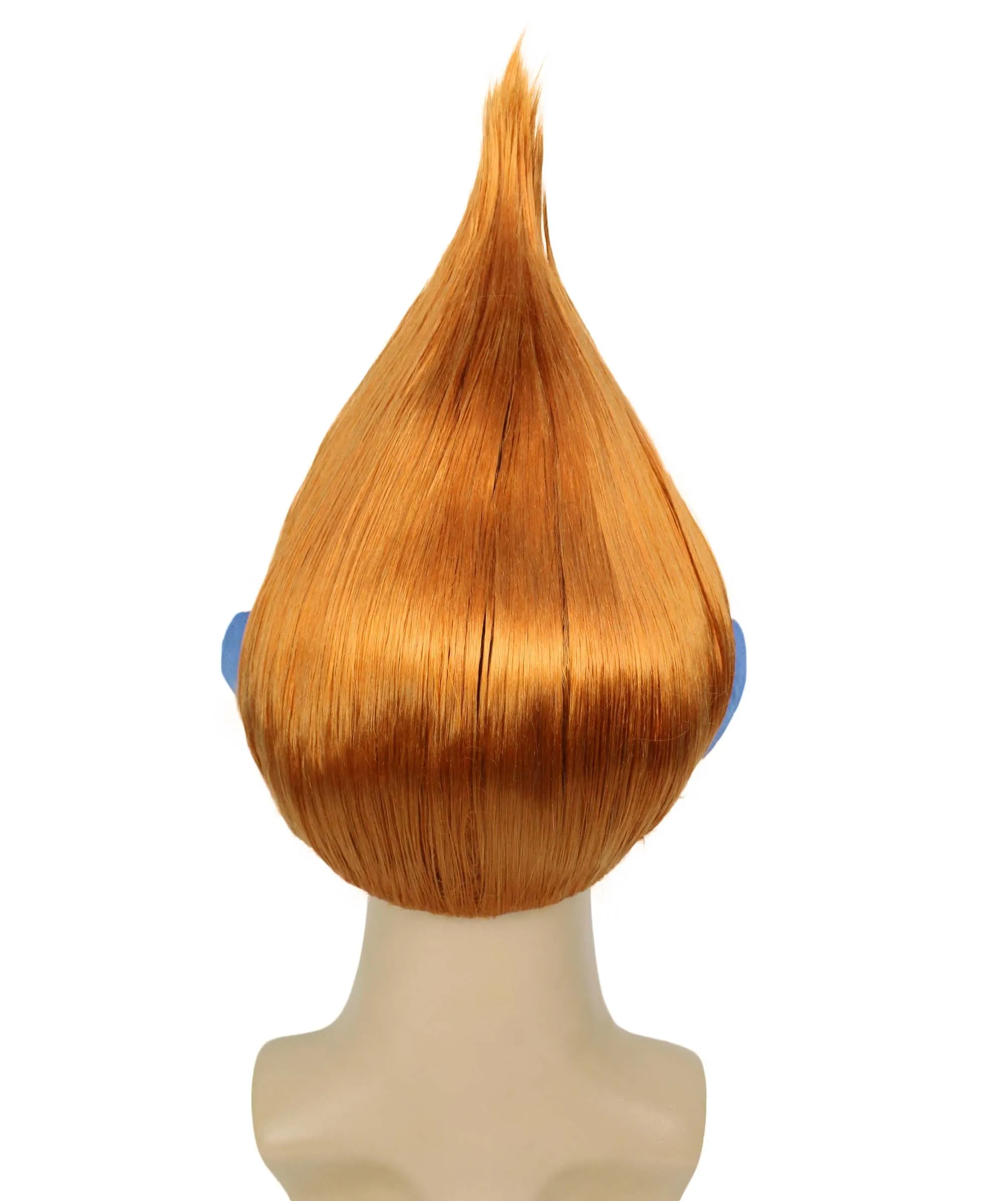 HPO Adult Men's Pointy Diamond Guy Troll Wig with Blue Ears | Multiple Color Options