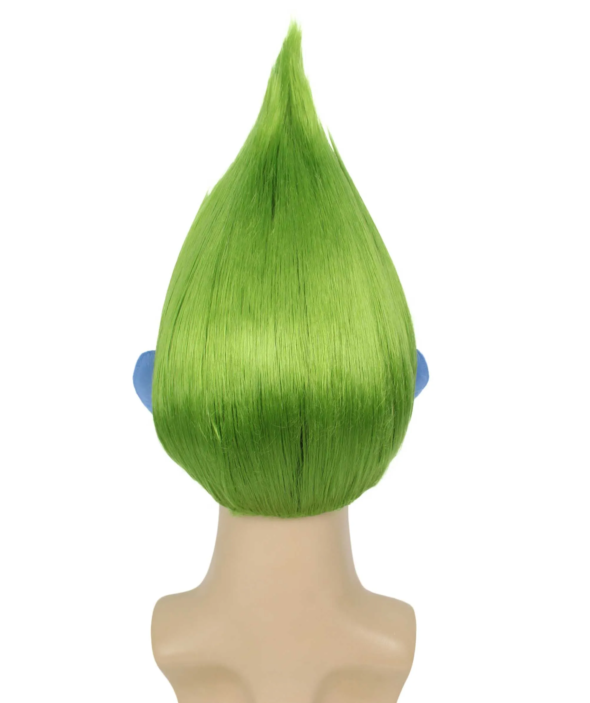 HPO Adult Men's Pointy Diamond Guy Troll Wig with Blue Ears | Multiple Color Options