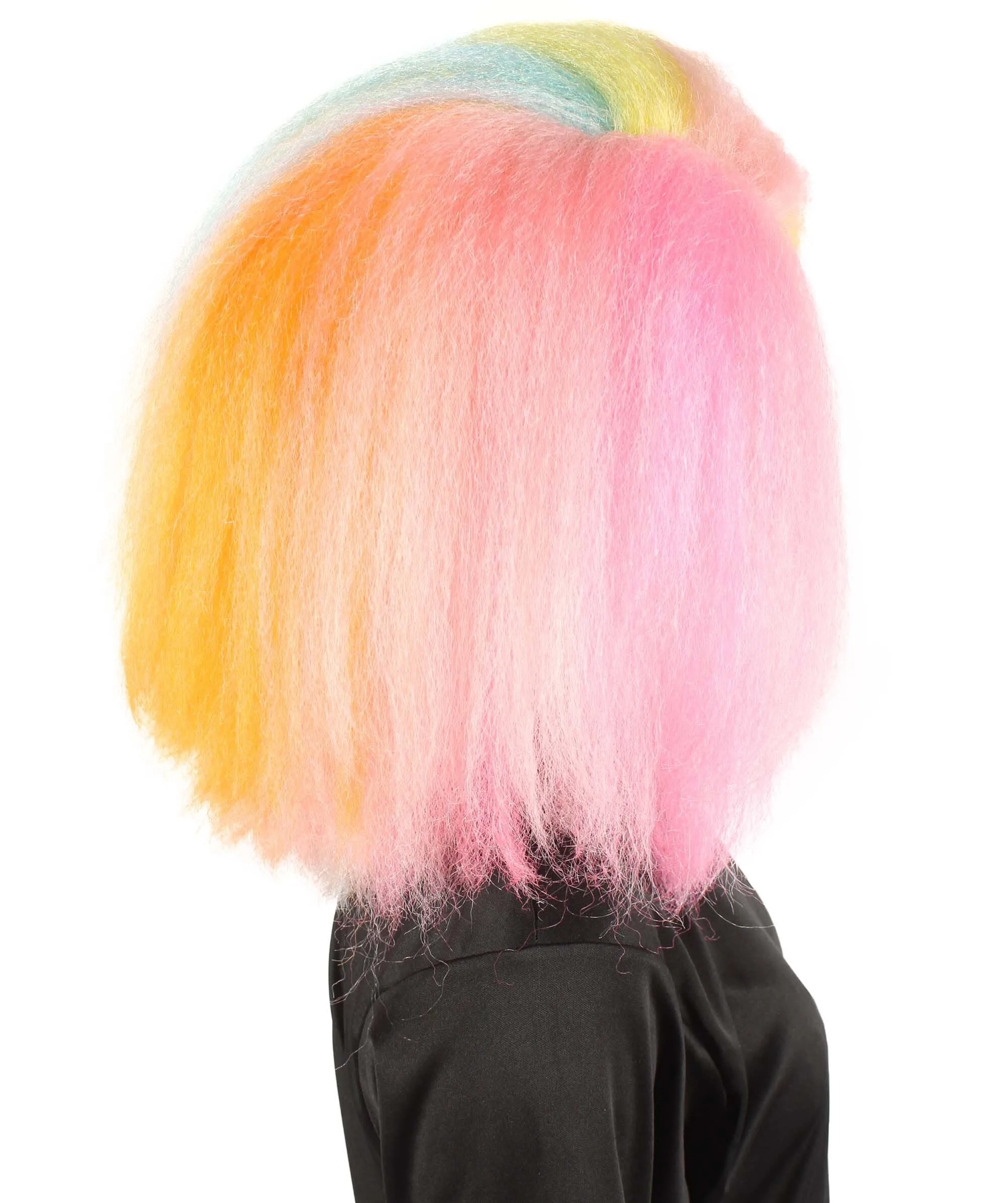HPO Adult Women’s Rainbow Cut Afro Wig | Perfect for your Halloween & Cosplay Party!
