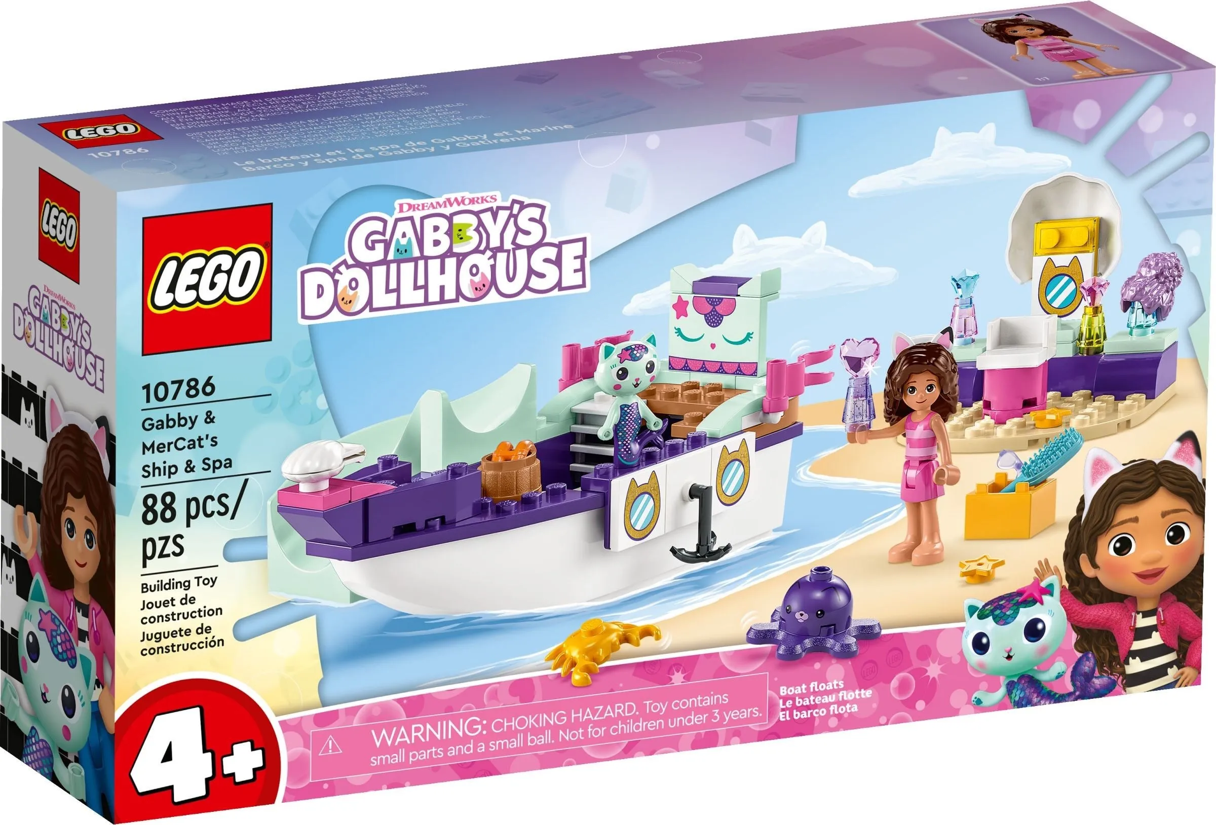 LEGO 10786: Gabby's Dollhouse: Gabby & MerCat's Ship & Spa