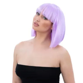 Lola Blunt Bob Wig - Lilac