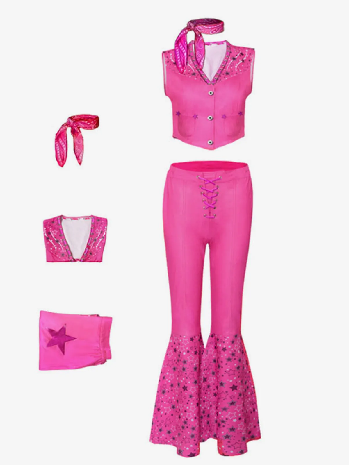 Mommy And Me Barbiecore Western Costume Set