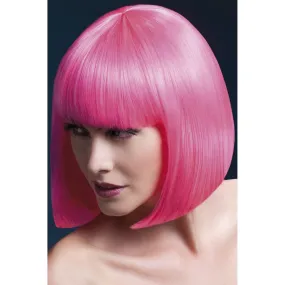 Neon Pink Bob Fever Wig - Elise