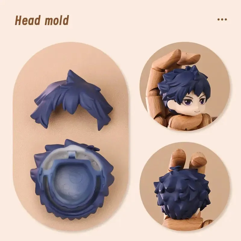 Ob11 Doll Plastic Hair Replacement Head Mold – For Obitsu11, GSC, 1/12 BJD Dolls