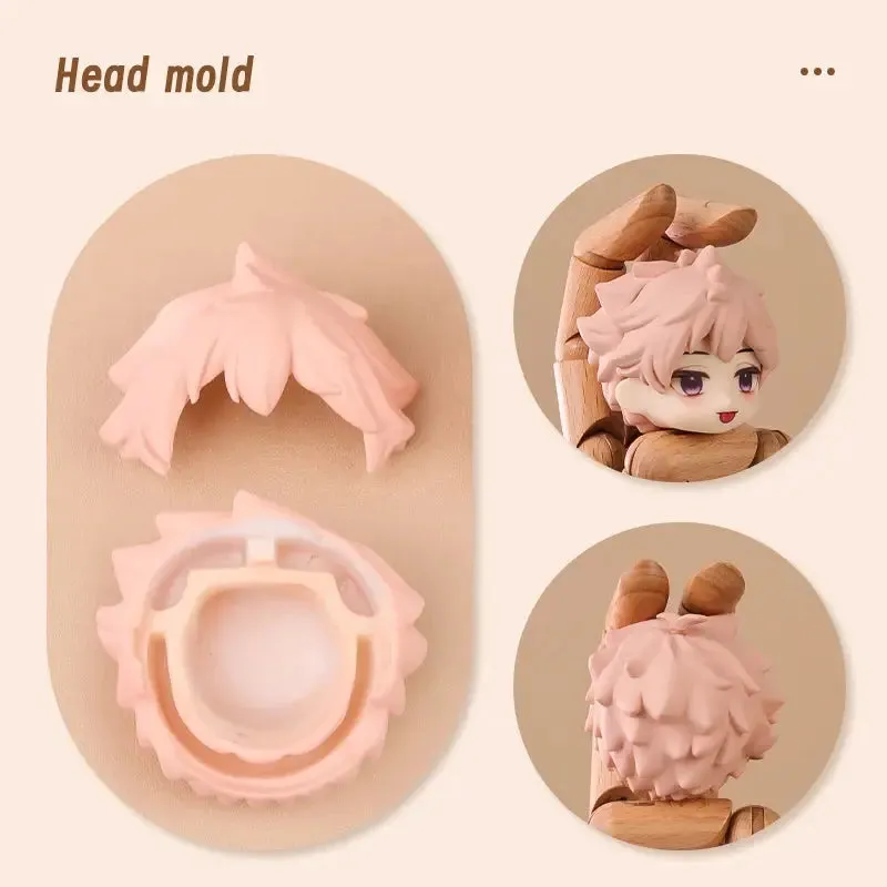 Ob11 Doll Plastic Hair Replacement Head Mold – For Obitsu11, GSC, 1/12 BJD Dolls