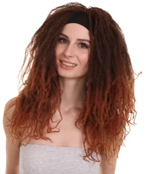 Ombre Locks Wig with Headband | Character Halloween Wig | Premium Breathable Capless Cap