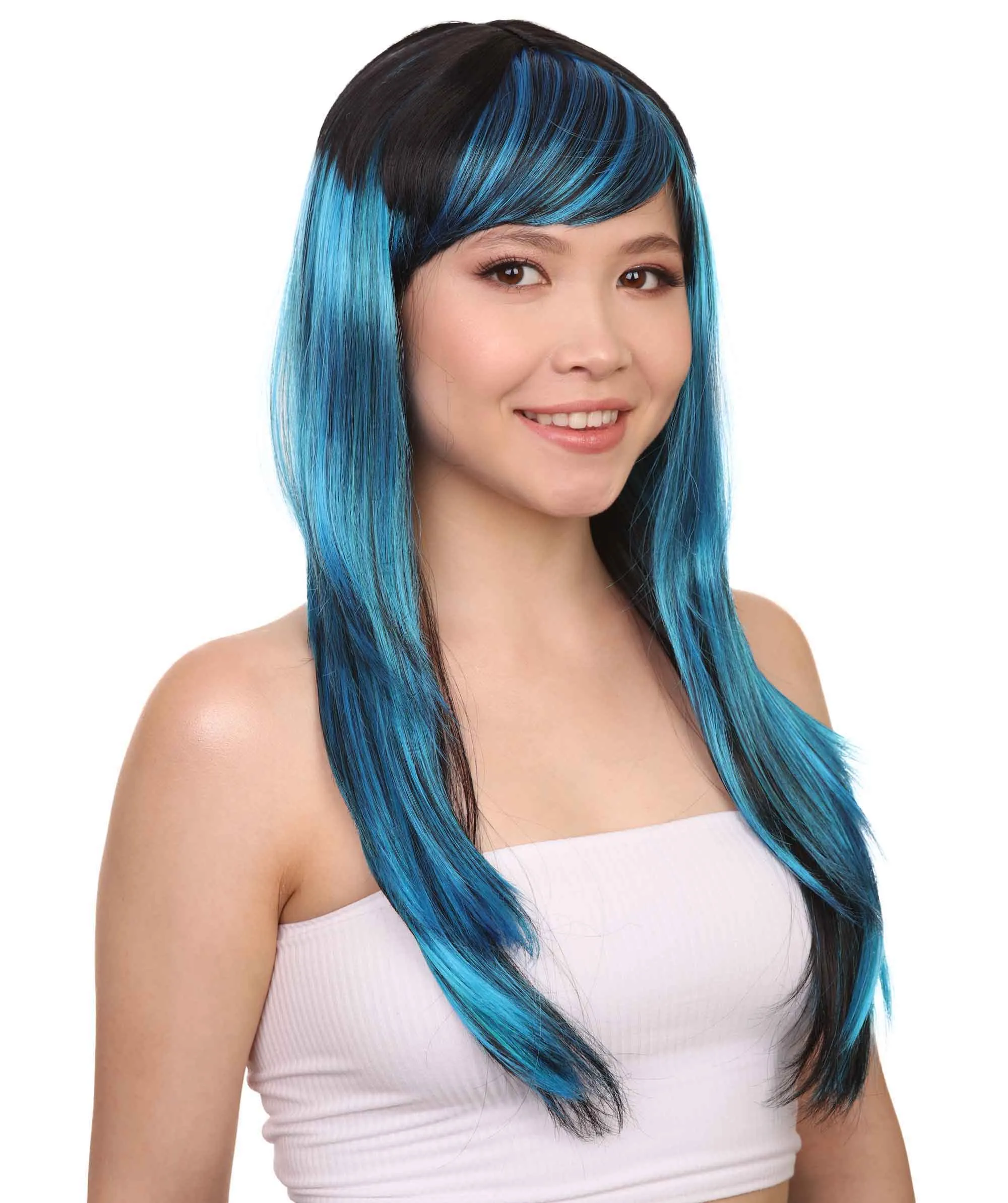 Sexy Peacock Womens Wig | Party Ready Fancy Cosplay Halloween Wig | Premium Breathable Capless Cap