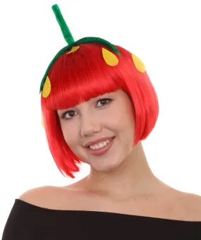 Strawberry Womens Wig | Short Red Wig | Premium Breathable Capless Cap