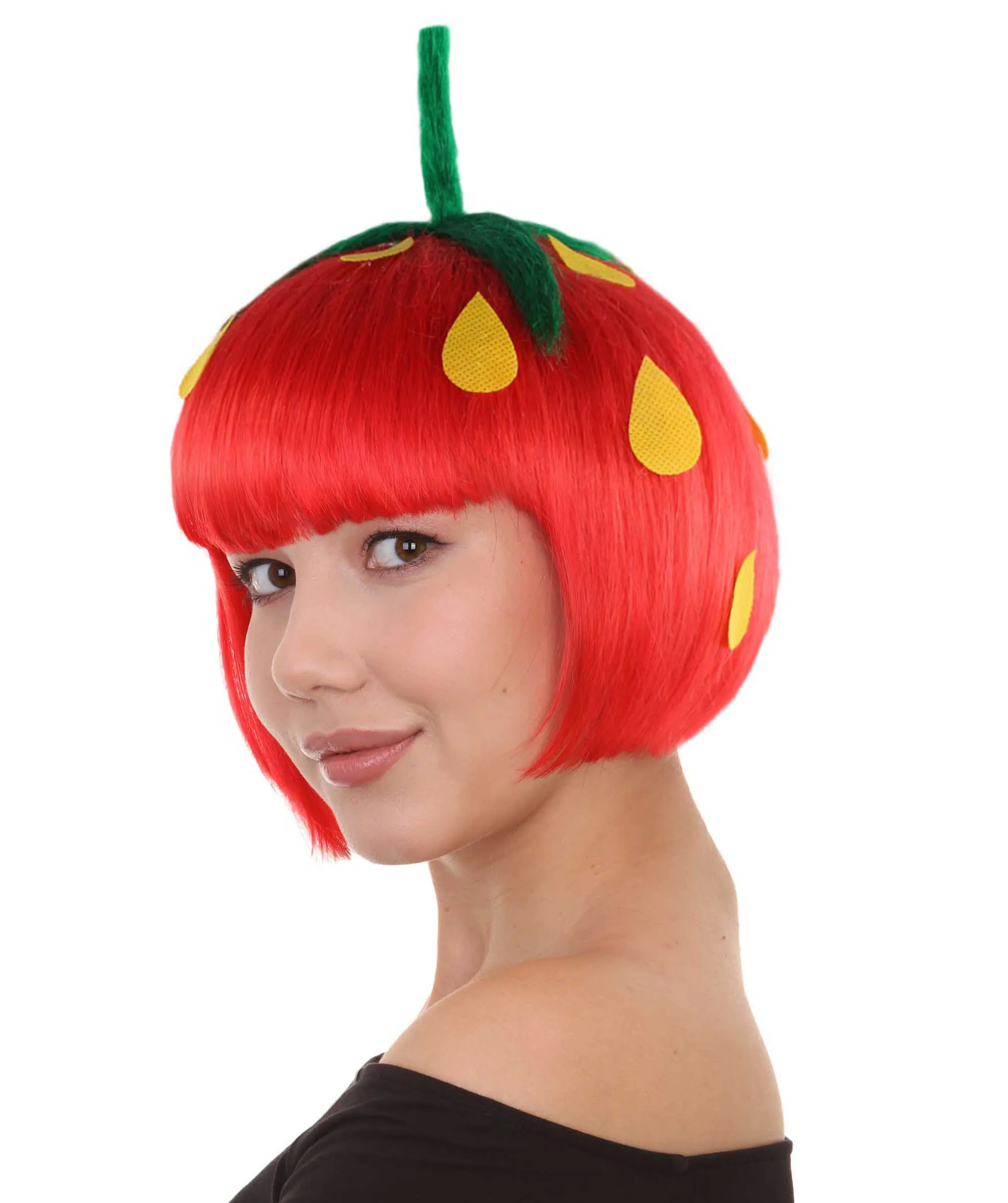 Strawberry Womens Wig | Short Red Wig | Premium Breathable Capless Cap