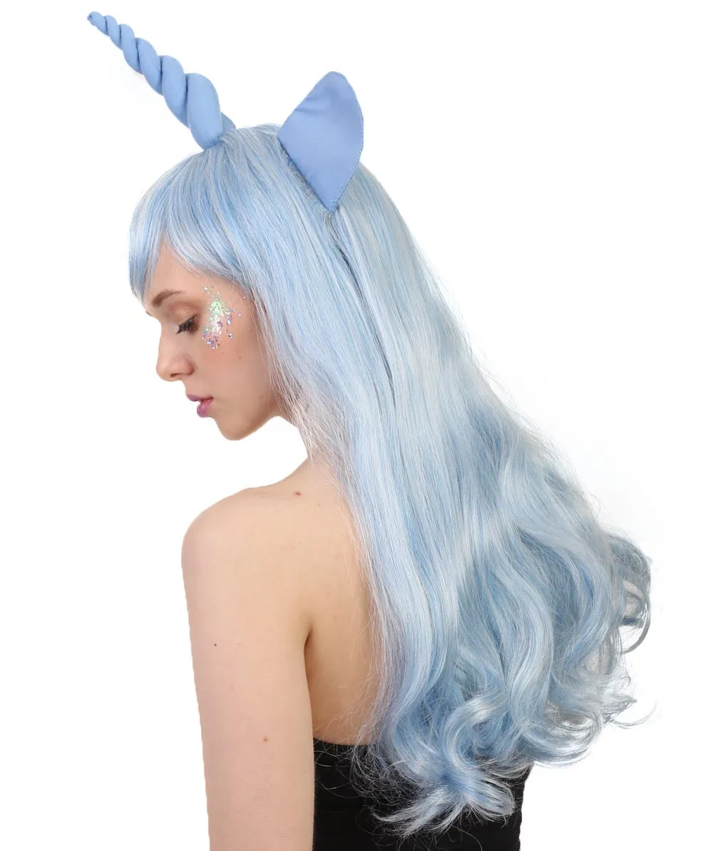 Unicorn Women's Wig | Sexy Cosplay Party Halloween Wig | Premium Breathable Capless Cap