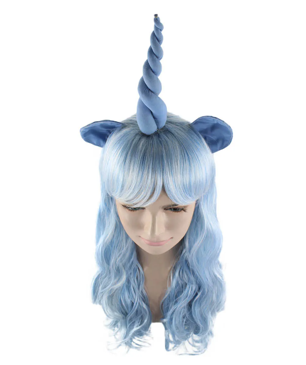 Unicorn Women's Wig | Sexy Cosplay Party Halloween Wig | Premium Breathable Capless Cap