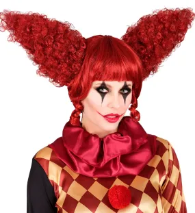 Vintage Creepy Clown Wig Red Hair