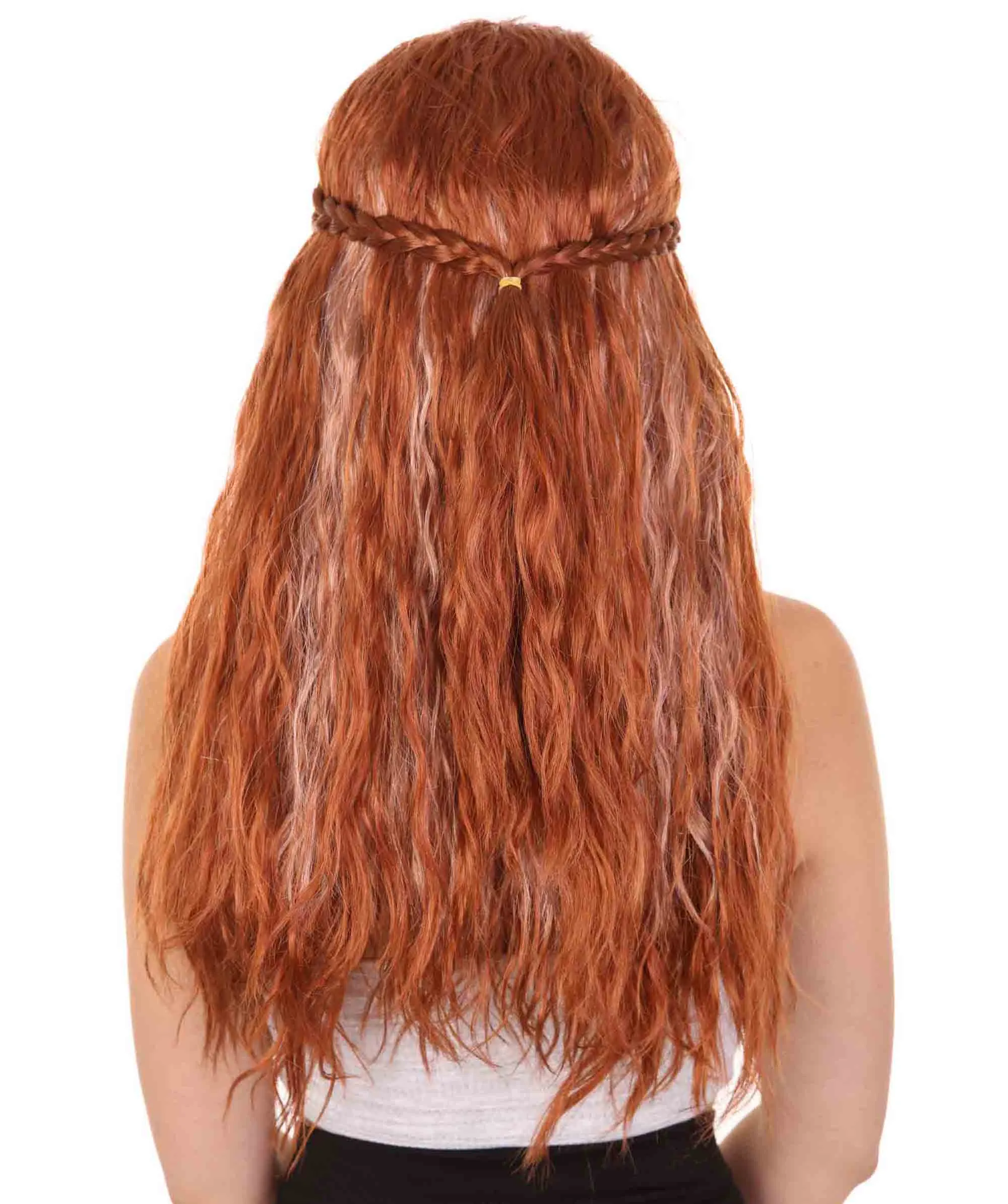 Women's Comic Half-wavy Wig | Peach Wigs | Premium Breathable Capless Cap