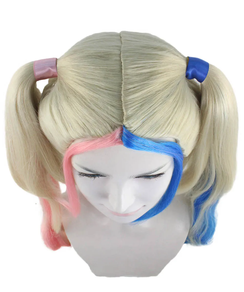 Womens Medium Rag Doll Wigs | Multicolored Cosplay Halloween Wigs | Premium Breathable Capless Cap