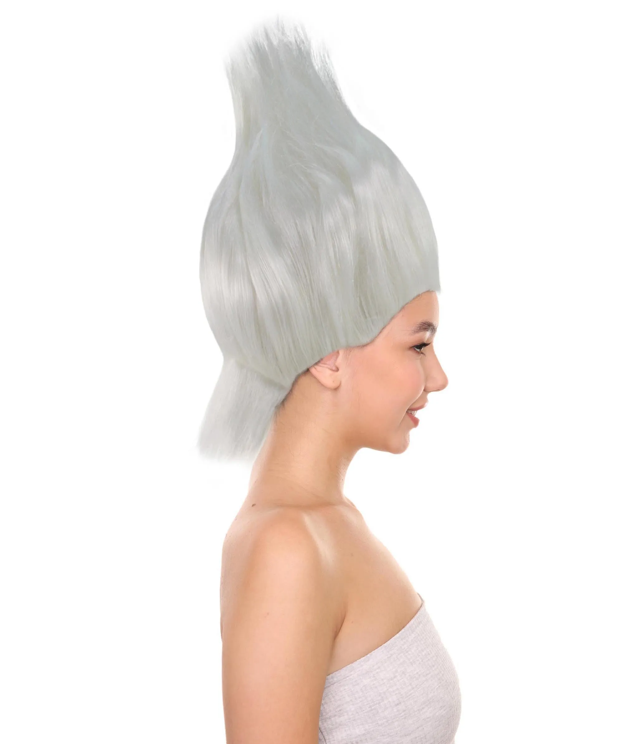 Womens Mermaid Witch Wig | White Storybook & Fairytale Wigs | Premium Breathable Capless Cap