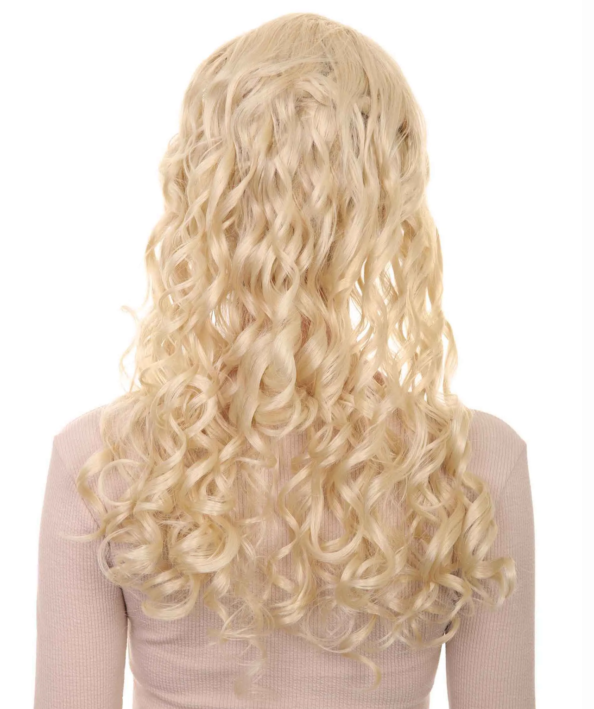 Womens Renaissance Lady Wig | Blonde Historical Wigs | Premium Breathable Capless Cap