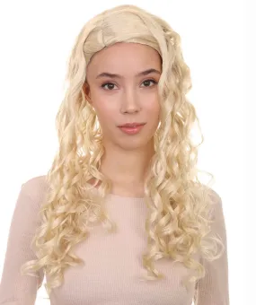 Womens Renaissance Lady Wig | Blonde Historical Wigs | Premium Breathable Capless Cap