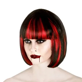 Womens Spooky Scary Bloodlust Vampire Wig Halloween Accessory