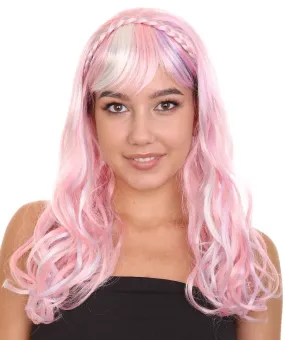 Women's Wig | Pink and Purple Ombre Wig | Premium Breathable Capless Cap